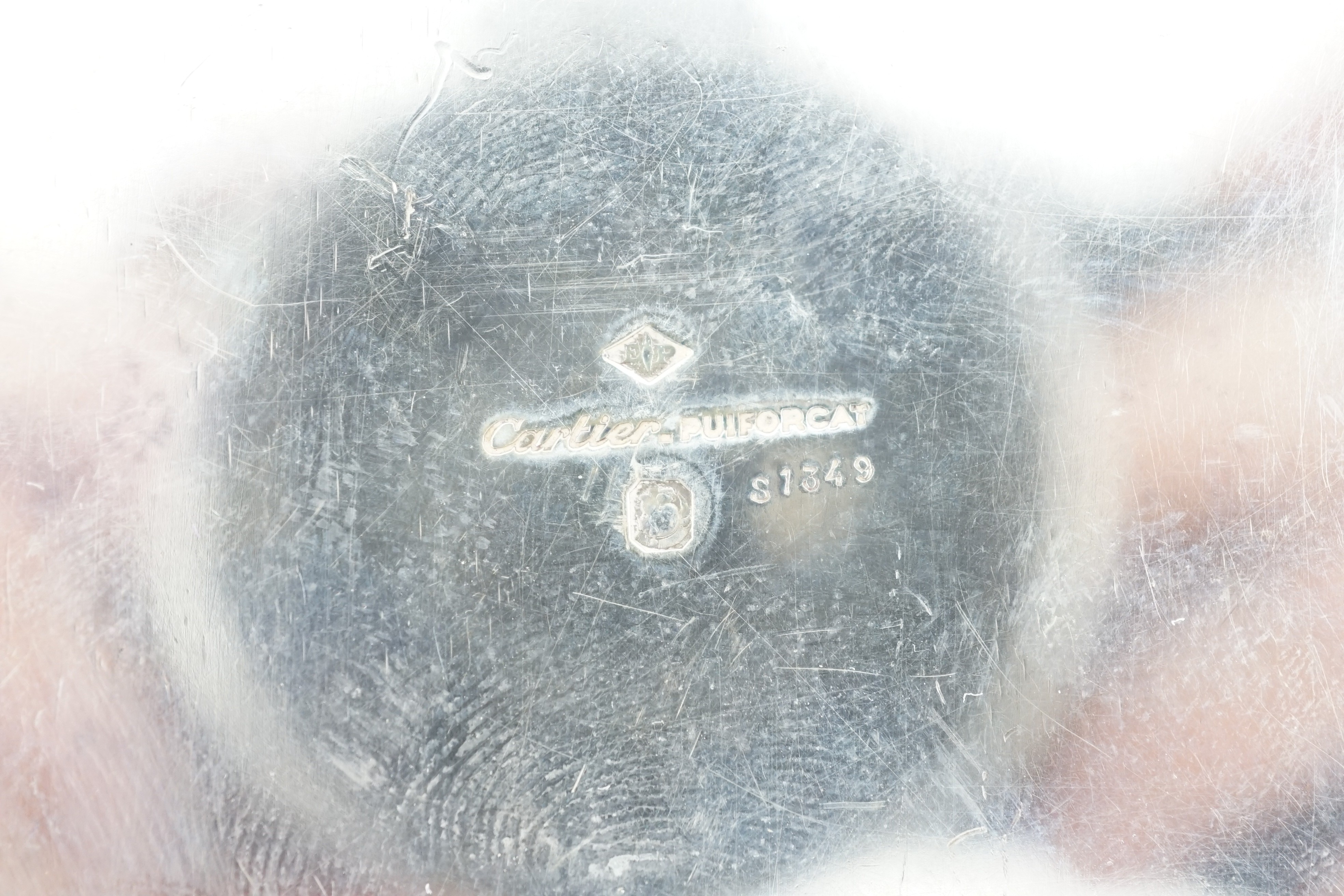 A 20th century French Emile Puiforcat for Cartier 950 standard silver bowl and cover